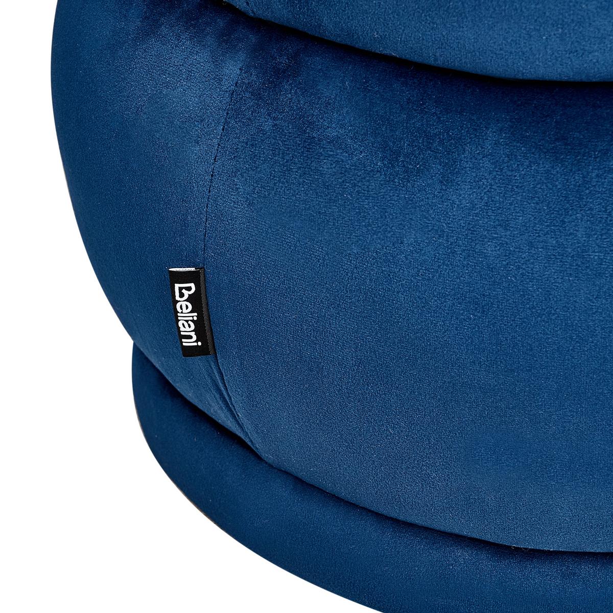 BANK Marineblau Ellendale - Blau, Textil (90/40/41cm) - Beliani