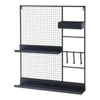 WANDGITTER Westre - Schwarz, Metall (60/70/11cm) - [en.casa]