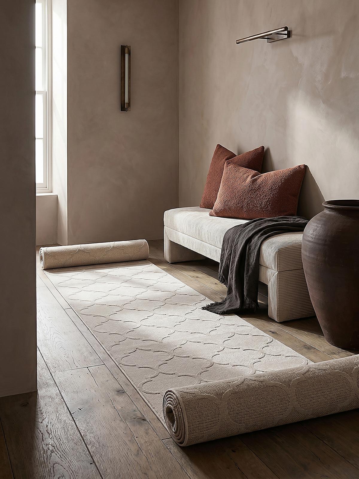 TEPPICHLÄUFER Orientalisch ERESMA Polyester Beige 80 x 150 cm - Beige, Textil (80/150cm) - KADIMA DESIGN