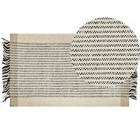 TEPPICH geflochten Divarli 150/80 cm - Beige, Textil (80/150cm) - Beliani