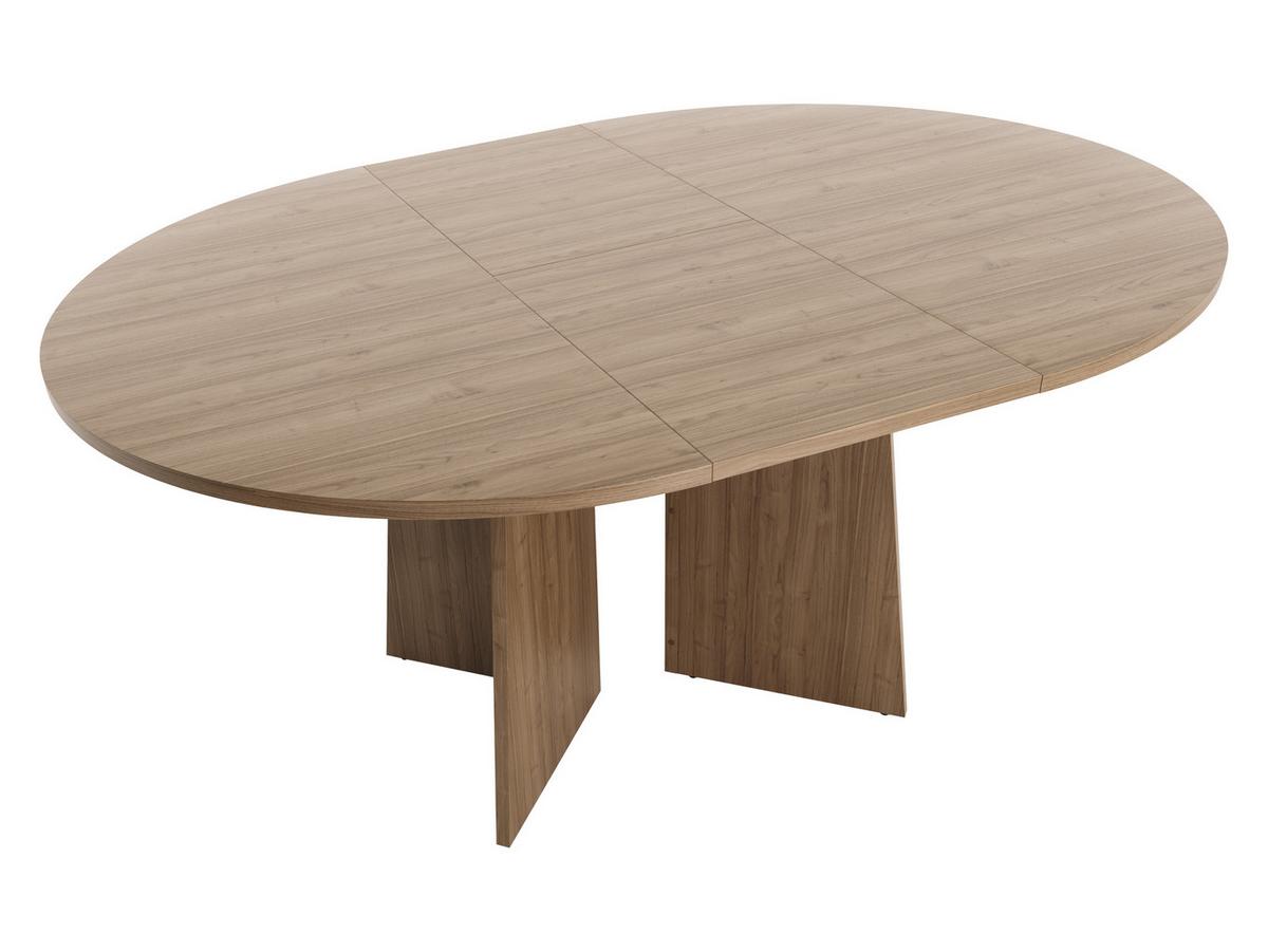 ESSTISCH Aurena AU09 - Nussbaumfarben, Holzwerkstoff (120/120/77cm) - MIRJAN24