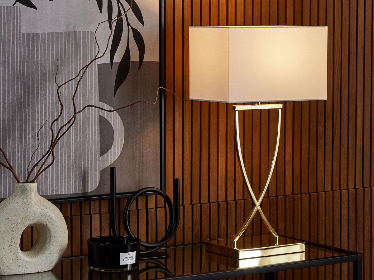 TISCHLAMPE Yasuni 20/32/62 cm - Weiß, Metall (20/32/62cm) - Beliani