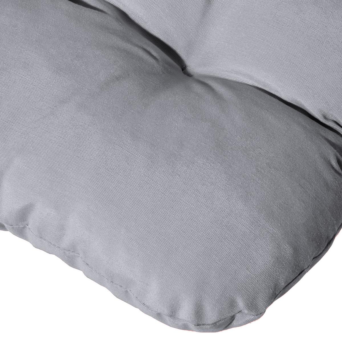 AUFLAGE für Hollywoodschaukel Flair HS 180/50/8cm Hellgrau - Hellgrau, Textil (50/8/180cm) - Beautissu 