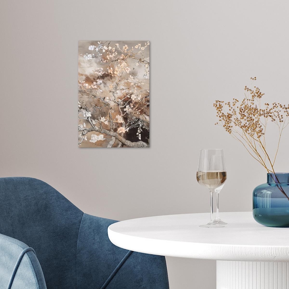 POSTER Mandelblüte - Kunst - Van Gogh - Beige - Abstrakt Room Decor 20x30 cm - Braun, Papier (20/30/0.1cm) - MuchoWow