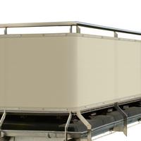 BALKONUMSPANNUNG SolVision PB2 90/300 cm Creme PE - Creme, Kunststoff (300/90cm) - Sol Royal