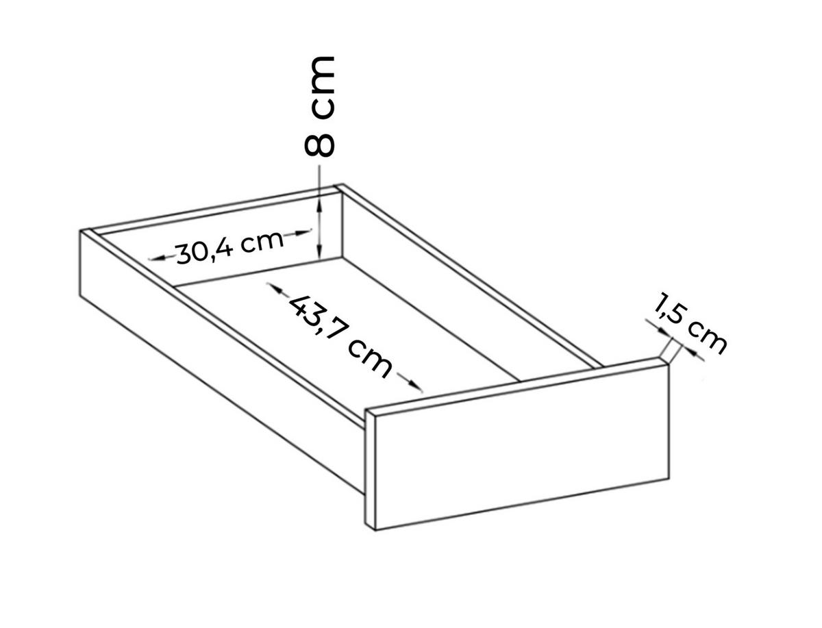 SCHUBKASTENEINSATZ Storicos Weiß 38,6/51,3/50 cm - Modern - Weiß, Holzwerkstoff/Kunststoff (38.6/51.3/50cm) - AX Living