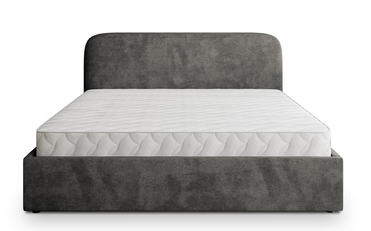 POLSTERBETT RENIVE K 120x200 cm mit Bettkästen - Grau - Grau, Holz/Textil - MASSENO