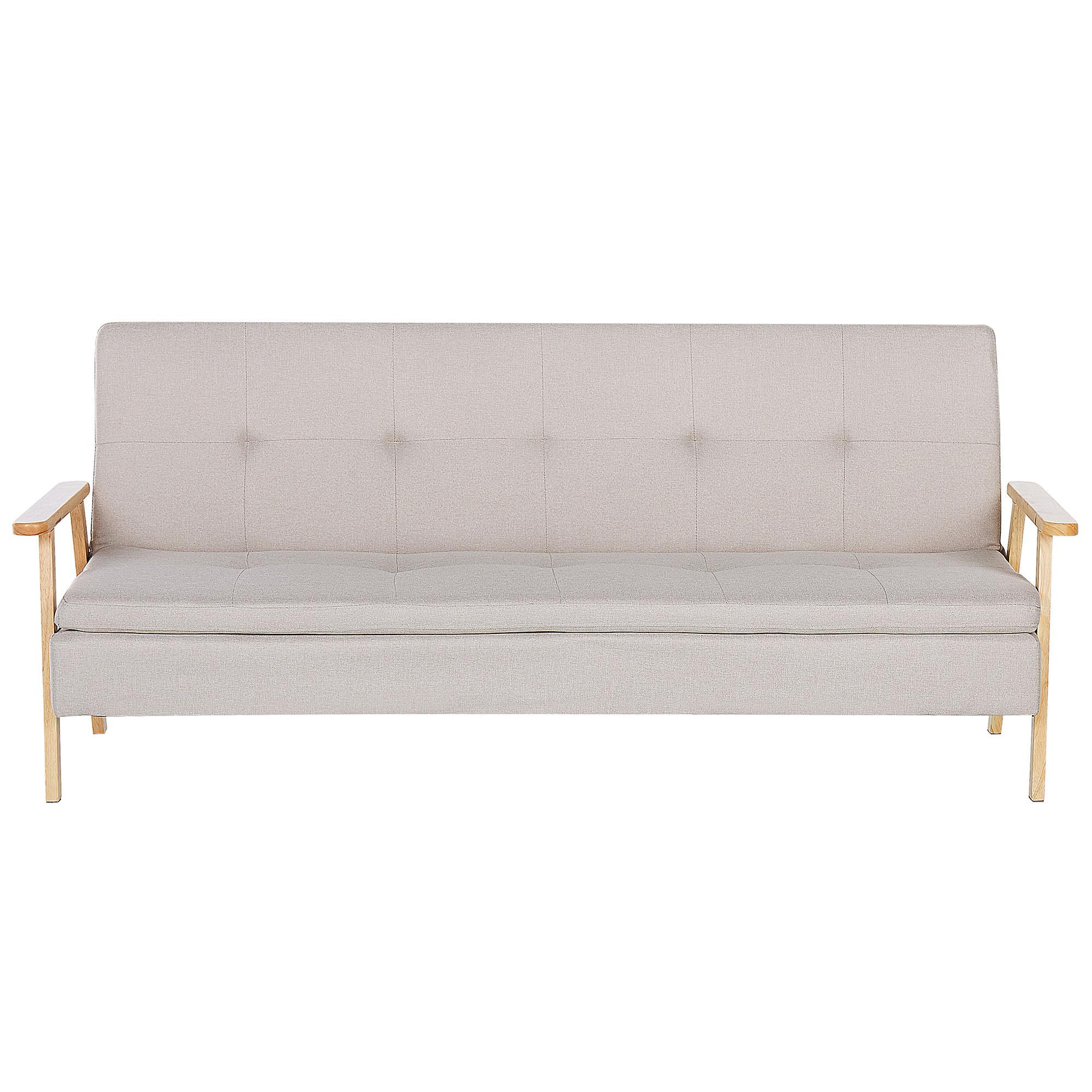 SCHLAFSOFA Polsterbezug Beige Tjorn - Beige, Textil (204/84/67cm) - Beliani
