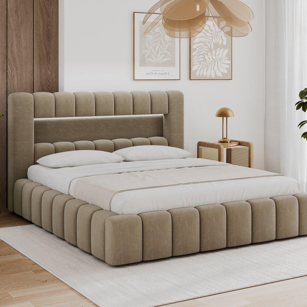 BOXBETT 180/200 Auria Braun - Braun, Holz (180/200cm) - Petits-meubles