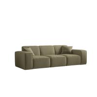 SOFA Celes Premium 3-sitzer Opera Velvet - Olivgrün, Holzwerkstoff/Textil (225/73/88cm) - Fun Möbel