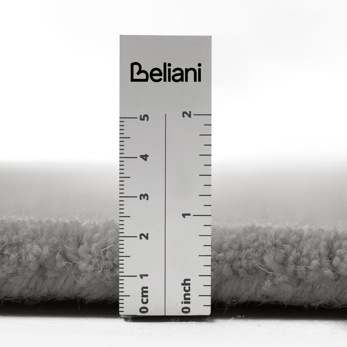 TEPPICH Dunkelgrau 140 cm Wolle Vasco - Dunkelgrau, Textil (140/140cm) - Beliani