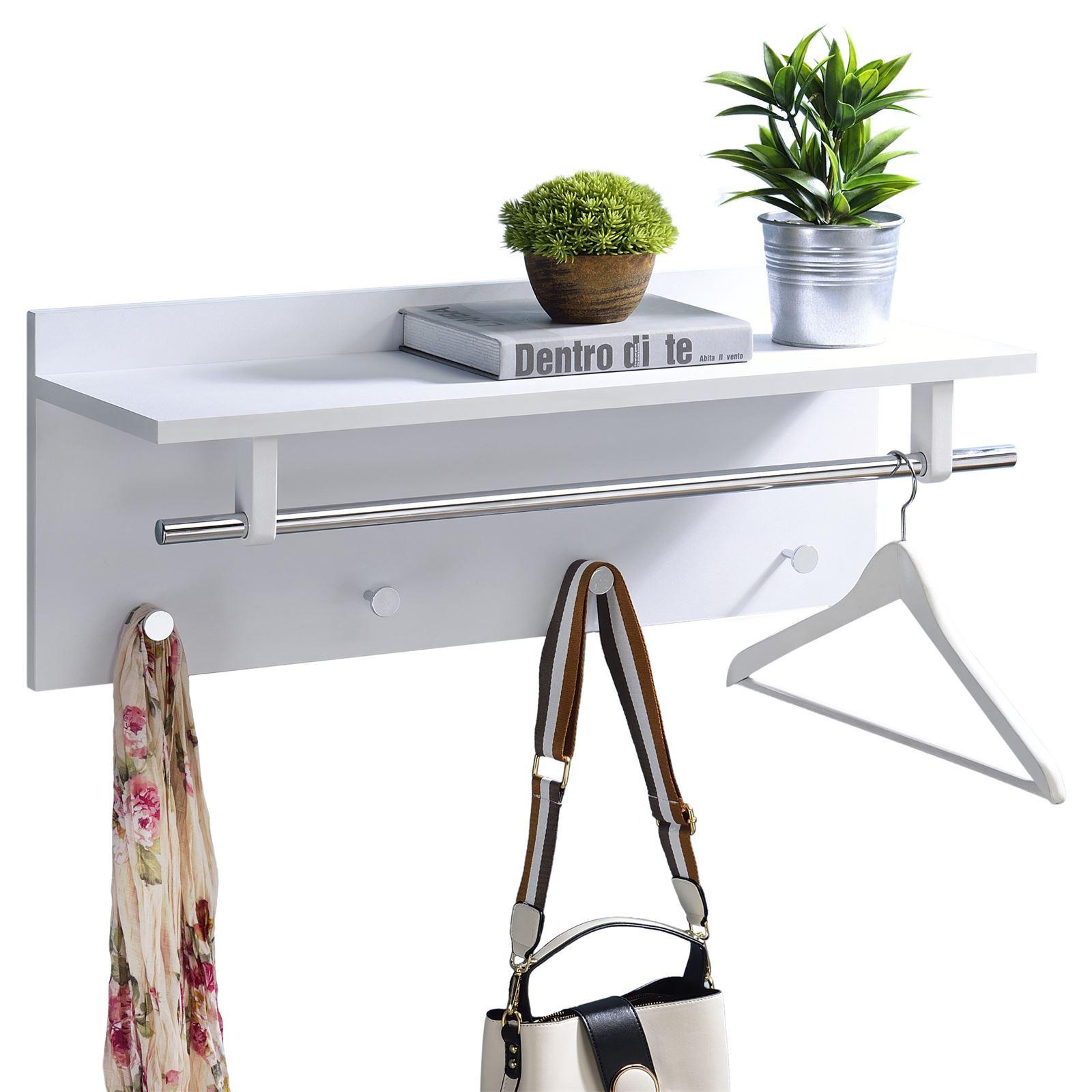 WANDGARDEROBE ULF weiß - Weiß, Holzwerkstoff (75/30/26cm) - IDIMEX