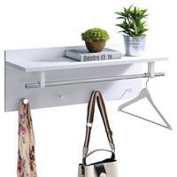 WANDGARDEROBE ULF weiß - Weiß, Holzwerkstoff (75/30/26cm) - IDIMEX