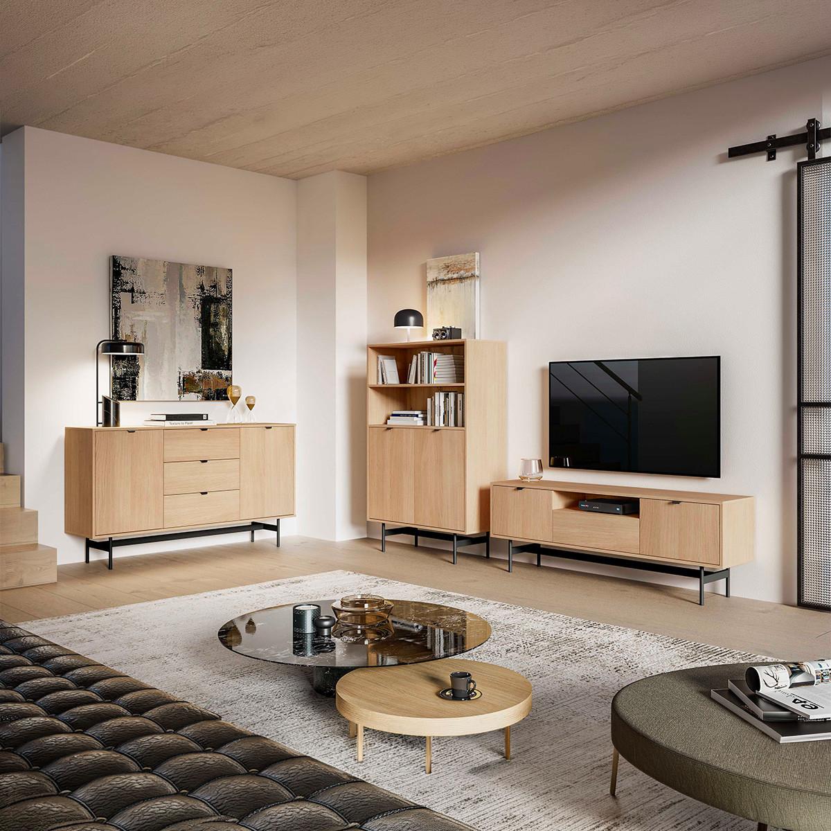 TV-MÖBEL Nila Holz - Braun, Holzwerkstoff (150/53/33cm) - Petits-meubles