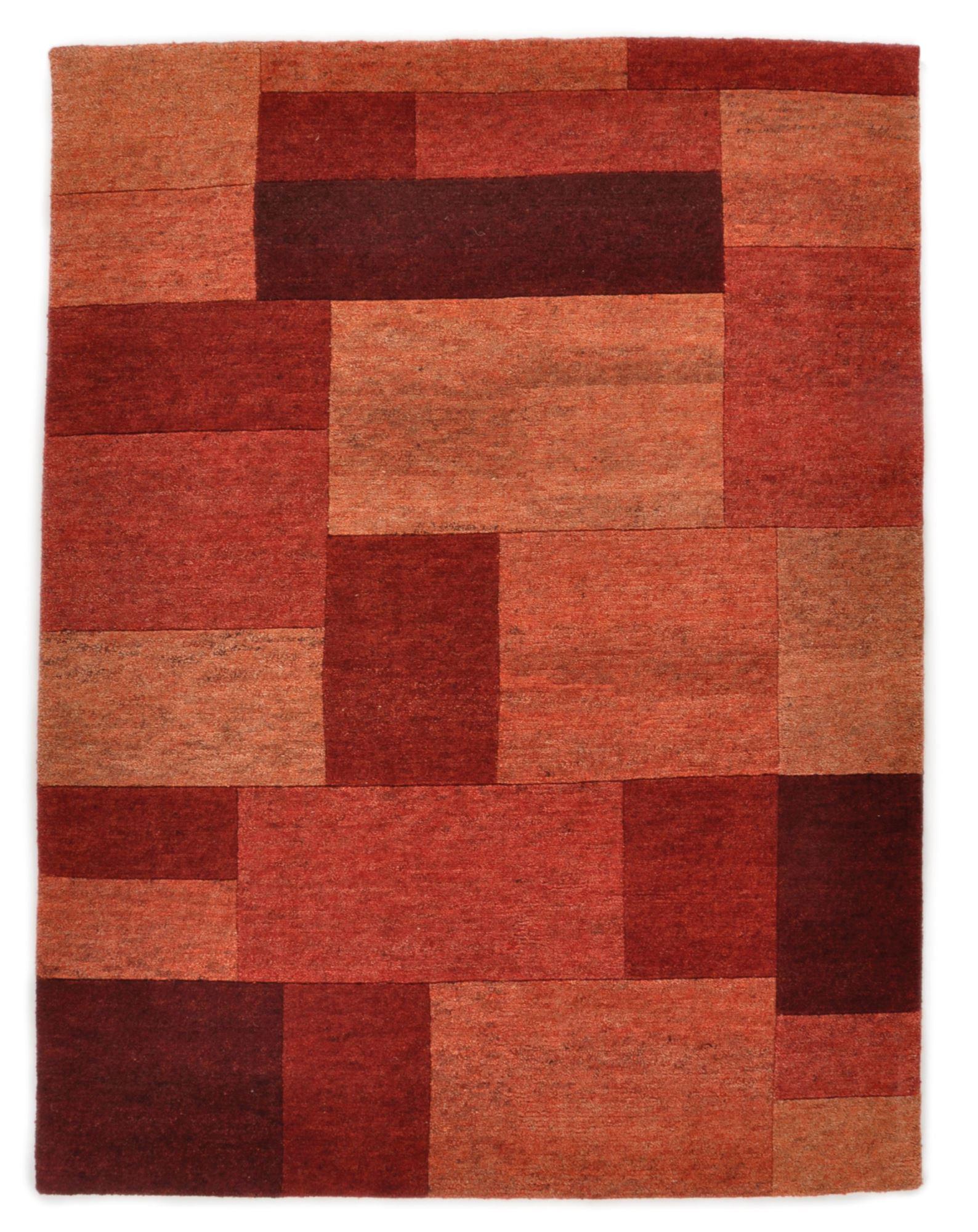 WOLLTEPPICH Dalas 60x90 cm - Rot, Textil (60/90cm) - THEKO