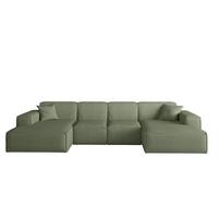 WOHNLANDSCHAFT Celes Premium Xs Scala - Jadegrün, Holzwerkstoff/Textil (342/73/165cm) - Fun Möbel