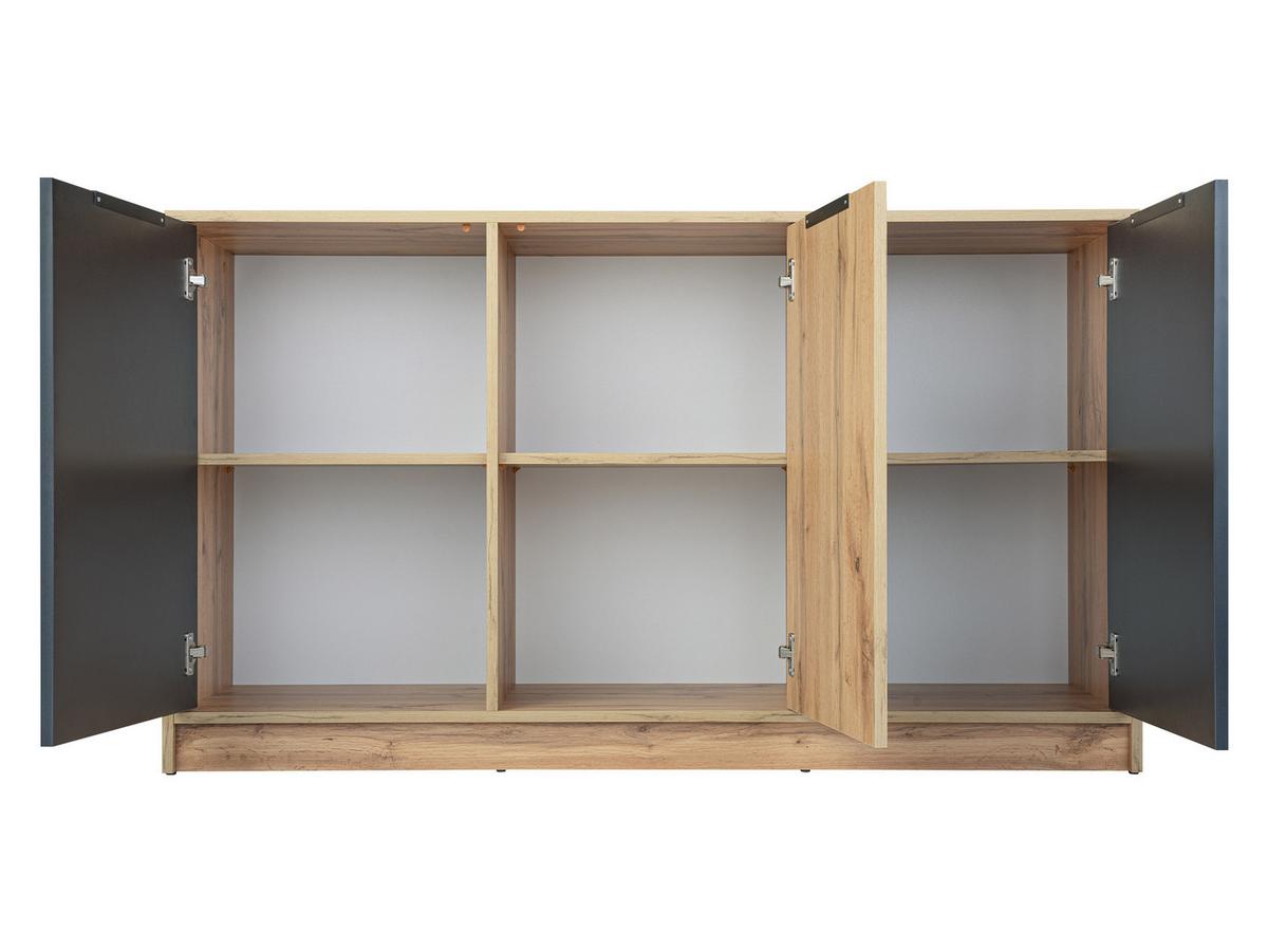 KOMMODE Bali Lux 3D - Eichefarben/Weiß, Holzwerkstoff (138/82/41cm) - MIRJAN24