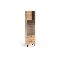 DREHTÜRENSCHRANK ARTIANO 50/196/40cm 2-türig Eiche Artisan - Eiche Artisan, Holzwerkstoff (50/196/40cm) - MASSENO
