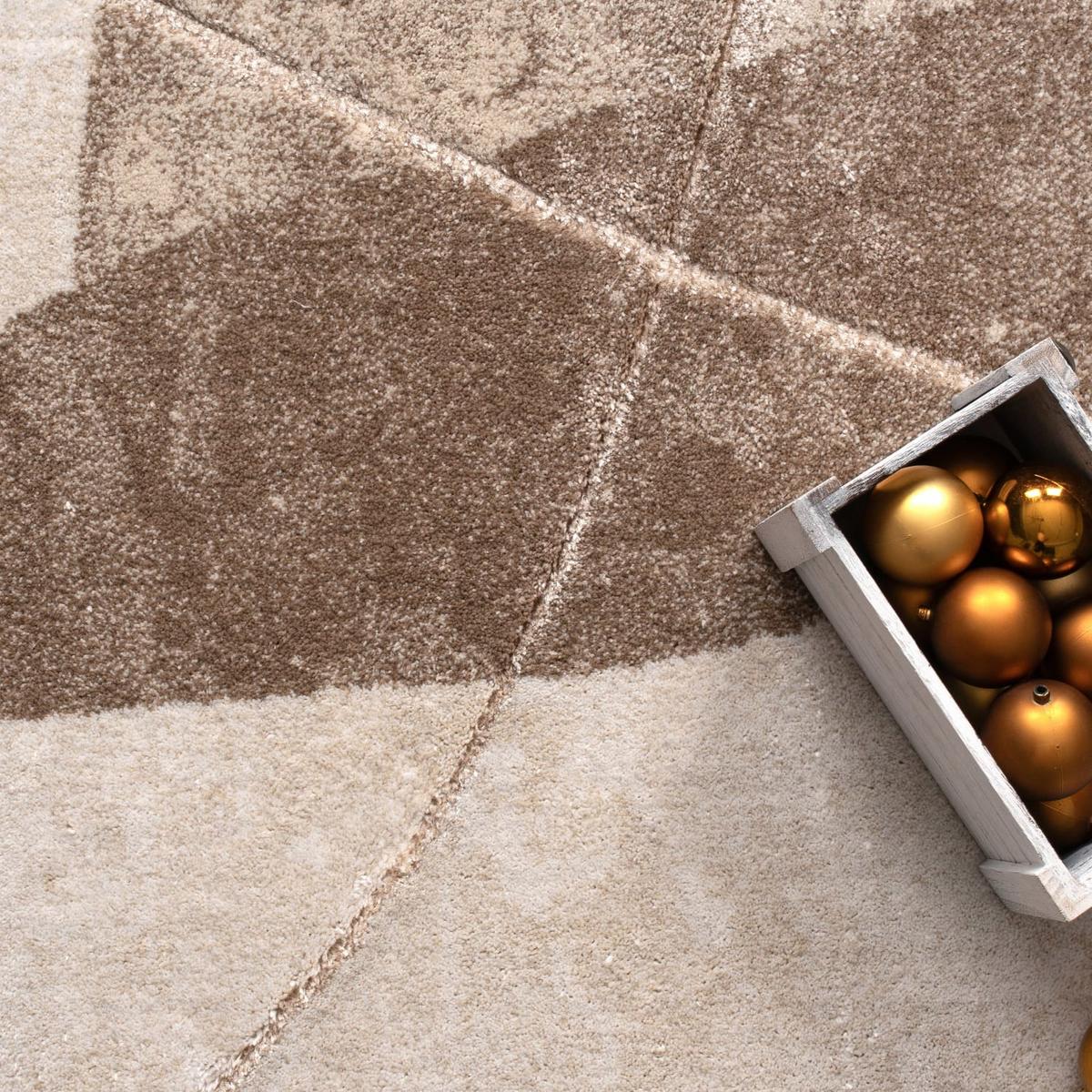 KURZFLORTEPPICH, abstrakt, aus Polypropylen, Florhöhe 11 mm, Beige, 240 x 340 cm - Beige, Textil (340/240cm) - KADIMA DESIGN