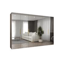 DREHTÜRENSCHRANK 202/300/52 6-türig - Kaschmir/Goldfarben, Holz (300/202/52cm) - MÖBEL KRYSPOL