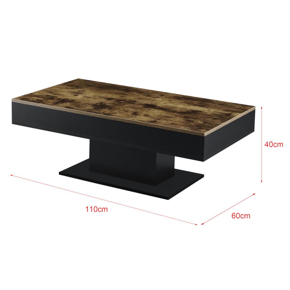 COUCHTISCH Lünen 110/60/40 - Braun, Holzwerkstoff (60/110/40cm) - [en.casa]