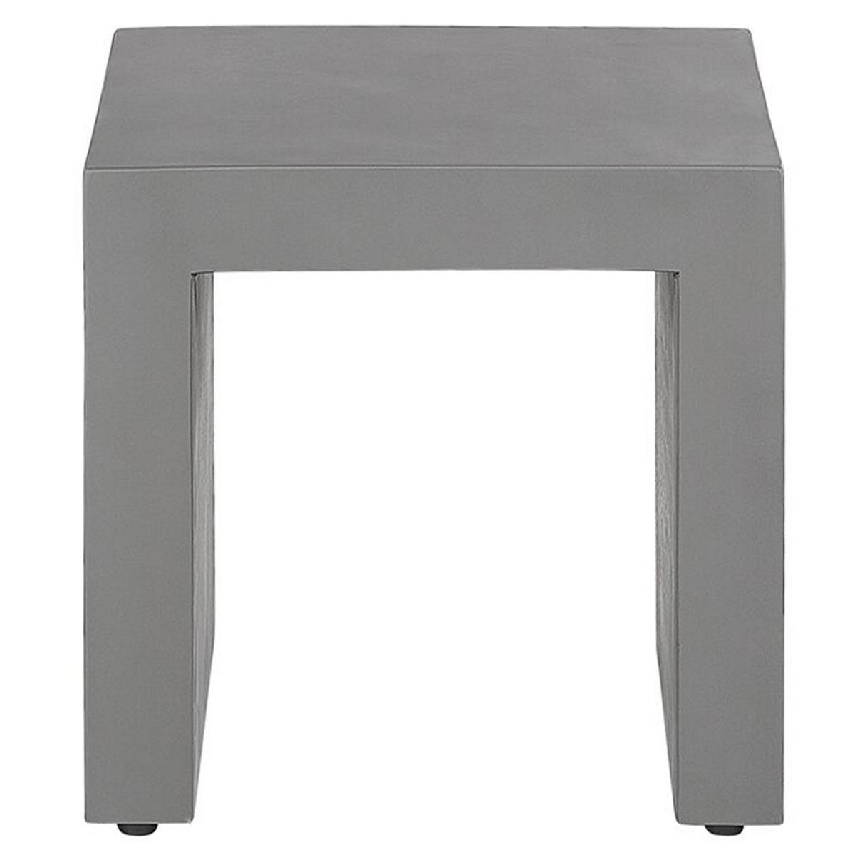 GARTENMÖBEL SET 6-Sitzer Beton grau U-Form Taranto - Grau, Stein - Beliani