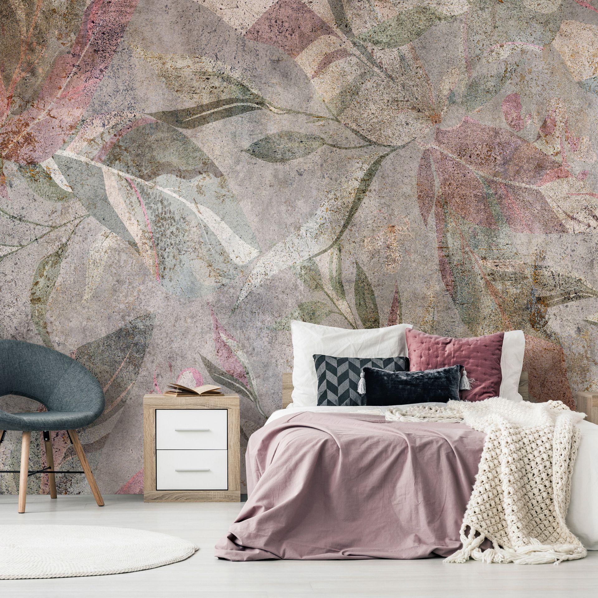 SELBSTKLEBENDE FOTOTAPETE 392/280 cm - Grau/Grün, Kunststoff/Textil (392/1cm) - KUNSTLOFT
