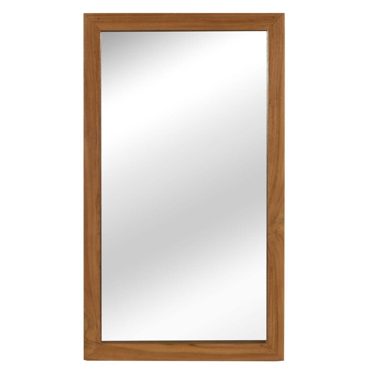 TEAK-WANDSPIEGEL Braun - Braun, Holz (40/71/4cm) - MCW