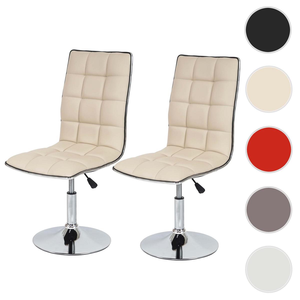 ESSZIMMERSTUHL Beige 2er-Set - Beige/Creme, Textil (43/103/54cm) - MCW