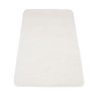 FLACHWEBTEPPICH Waschbar handgewebt, einfarbig, Creme, 50 x 80 cm - Creme, Textil (80/50cm) - KADIMA DESIGN