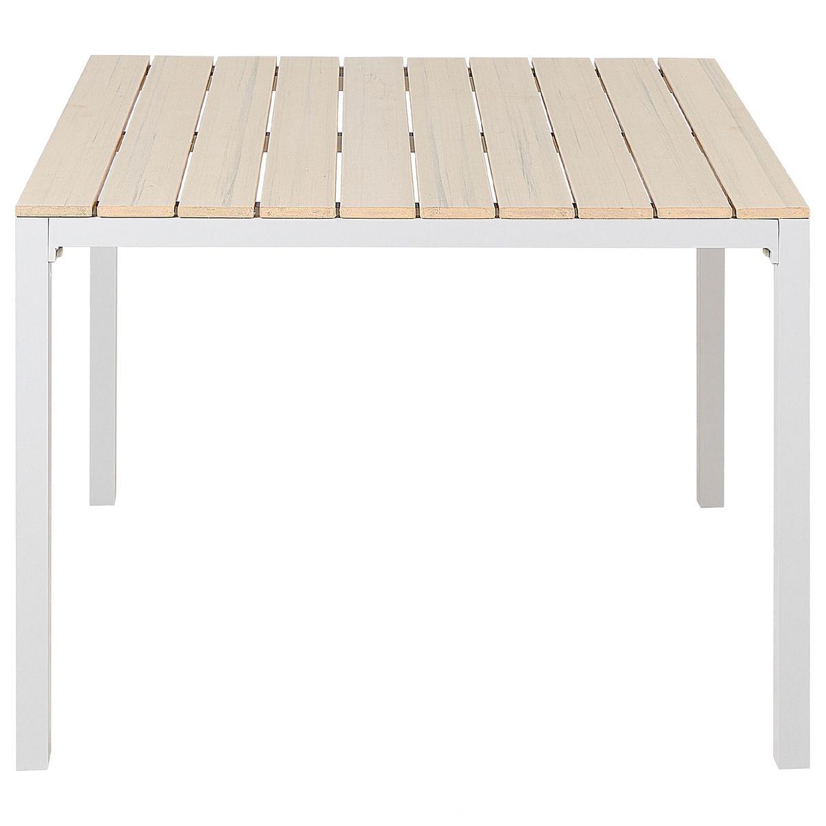 GARTENTISCH Kunstholz beige 95/95 cm Prato - Beige, Kunststoff (95/95/74cm) - Beliani