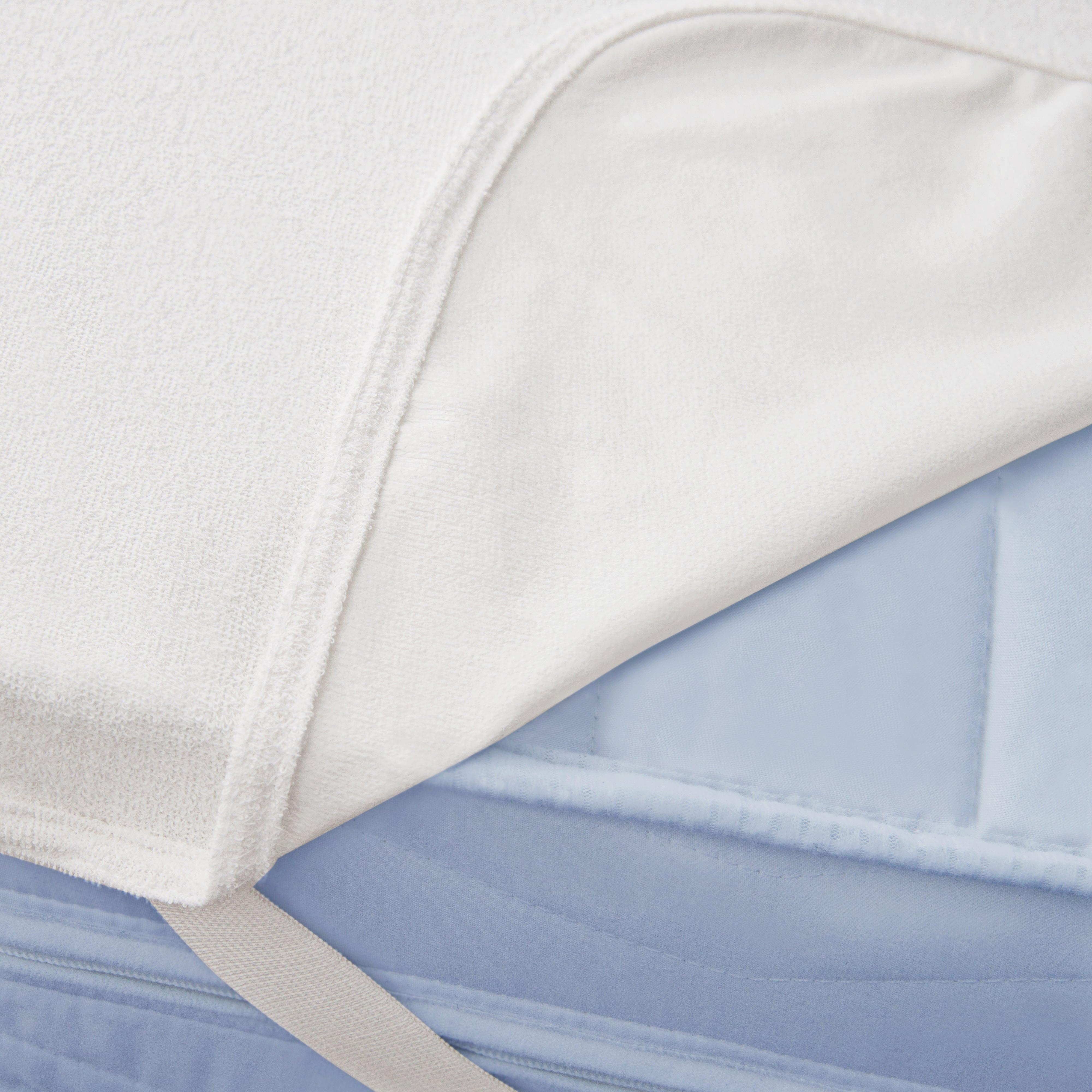 MATRATZENSCHUTZ wasserdicht 90x190 cm – hygienischer Matratzenschoner waschbar bis 90°C, atmungsaktive Schutzauflage - Weiß, Textil (90/190cm) - Mister Sandman