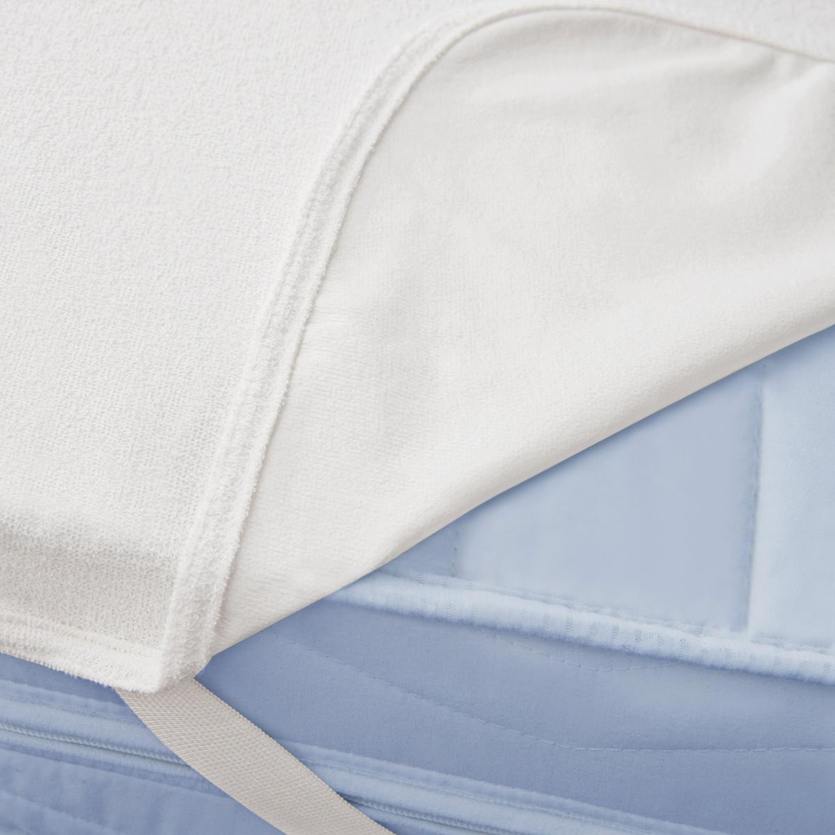 MATRATZENSCHONER wasserdicht 80x190 cm – atmungsaktive Matratzenschutz Auflage mit 4 Eckgummis, waschbarer Nässeschutz - Weiß, Textil (80/190cm) - Mister Sandman