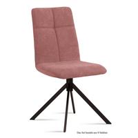 ESSZIMMERSTUHL (8er-Set) Drona 47x92x60 Schwarz/Rosewood - Dunkelrosa/Schwarz, Kunststoff (60/92/47cm) - 58aufmkessel