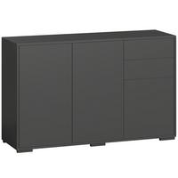 STANDSCHRANK Spanplatte Schwarz - Schwarz, Holzwerkstoff/Kunststoff (36/74/117cm) - HOMCOM