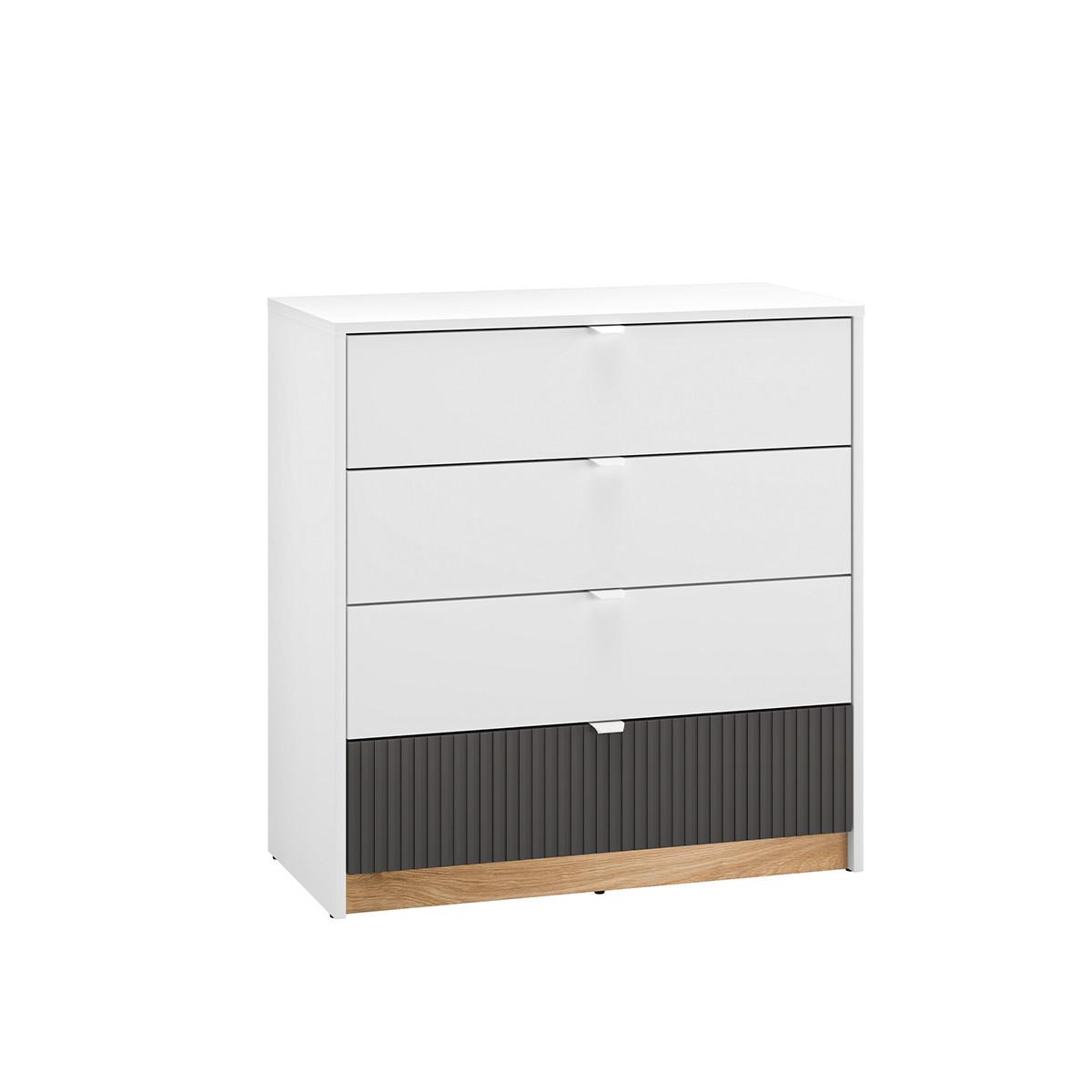 KOMMODE Ronan Weiß - Weiß, Holzwerkstoff (82/86/40cm) - Petits-meubles