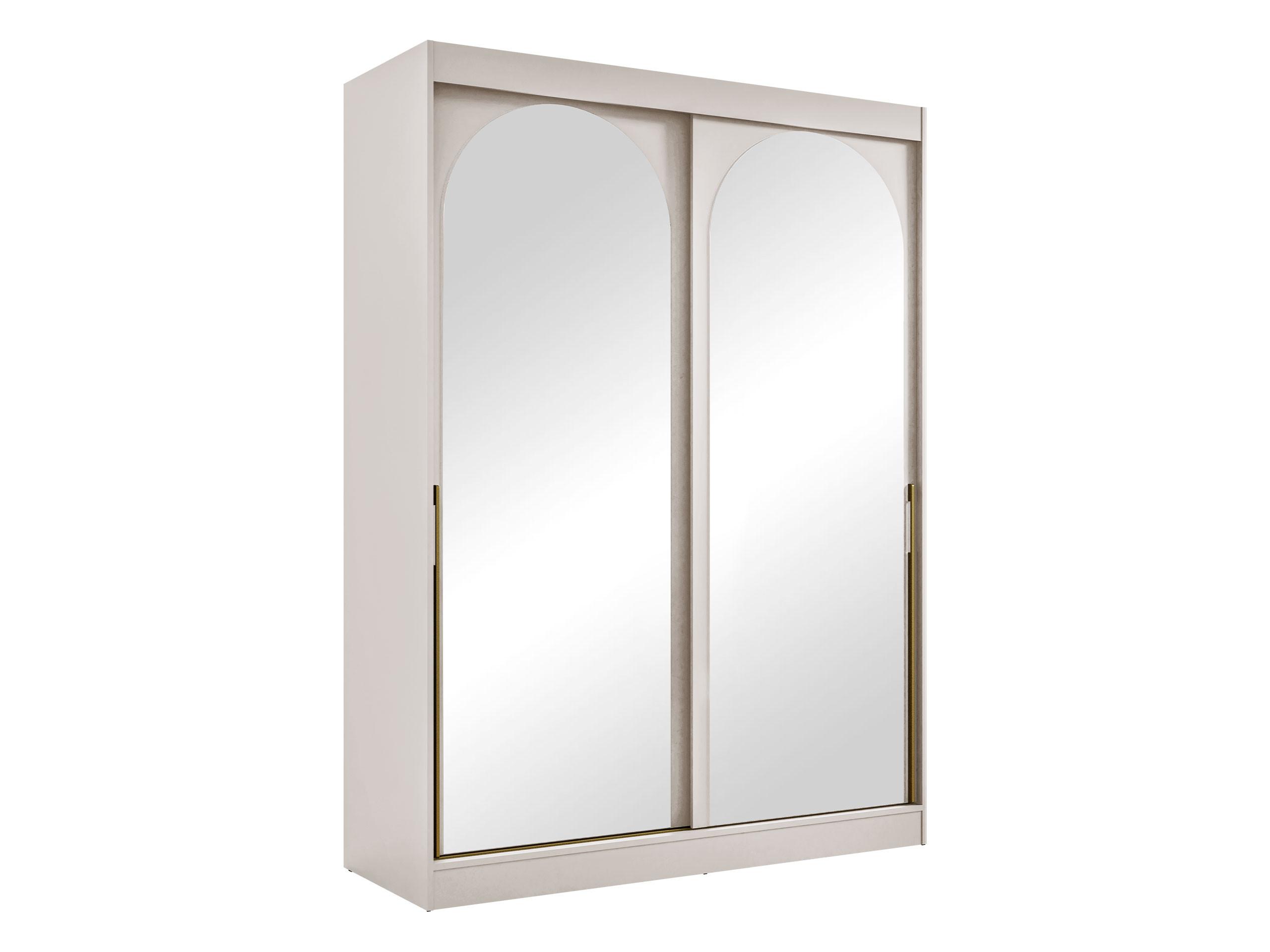 SCHIEBETÜRENSCHRANK Modin 150 - Kaschmir/Goldfarben, Holzwerkstoff/Kunststoff (150/216/65cm) - MIRJAN24