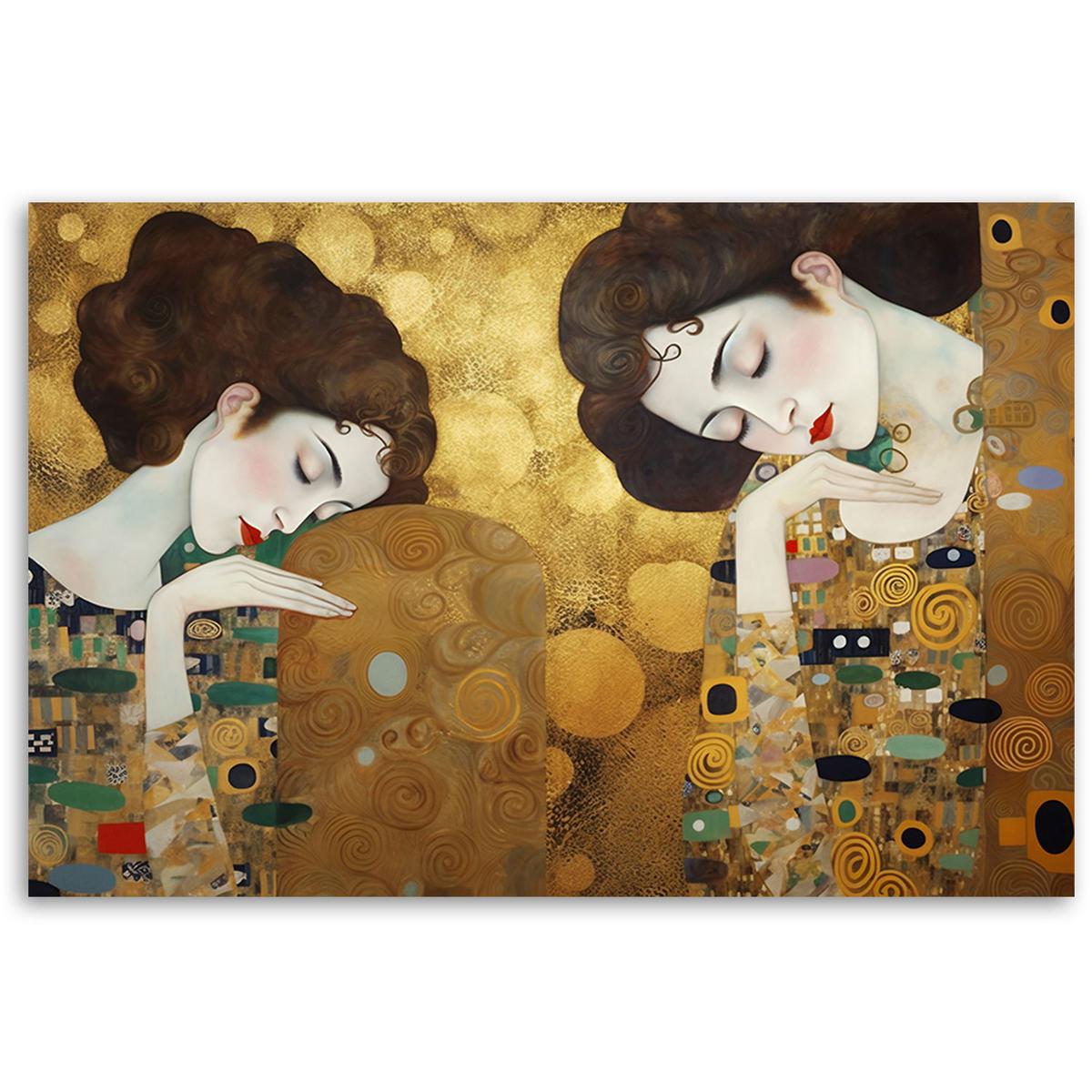 KUNSTDRUCK Gold 90/60 cm - Goldfarben, Textil (90/60cm) - KUNSTLOFT