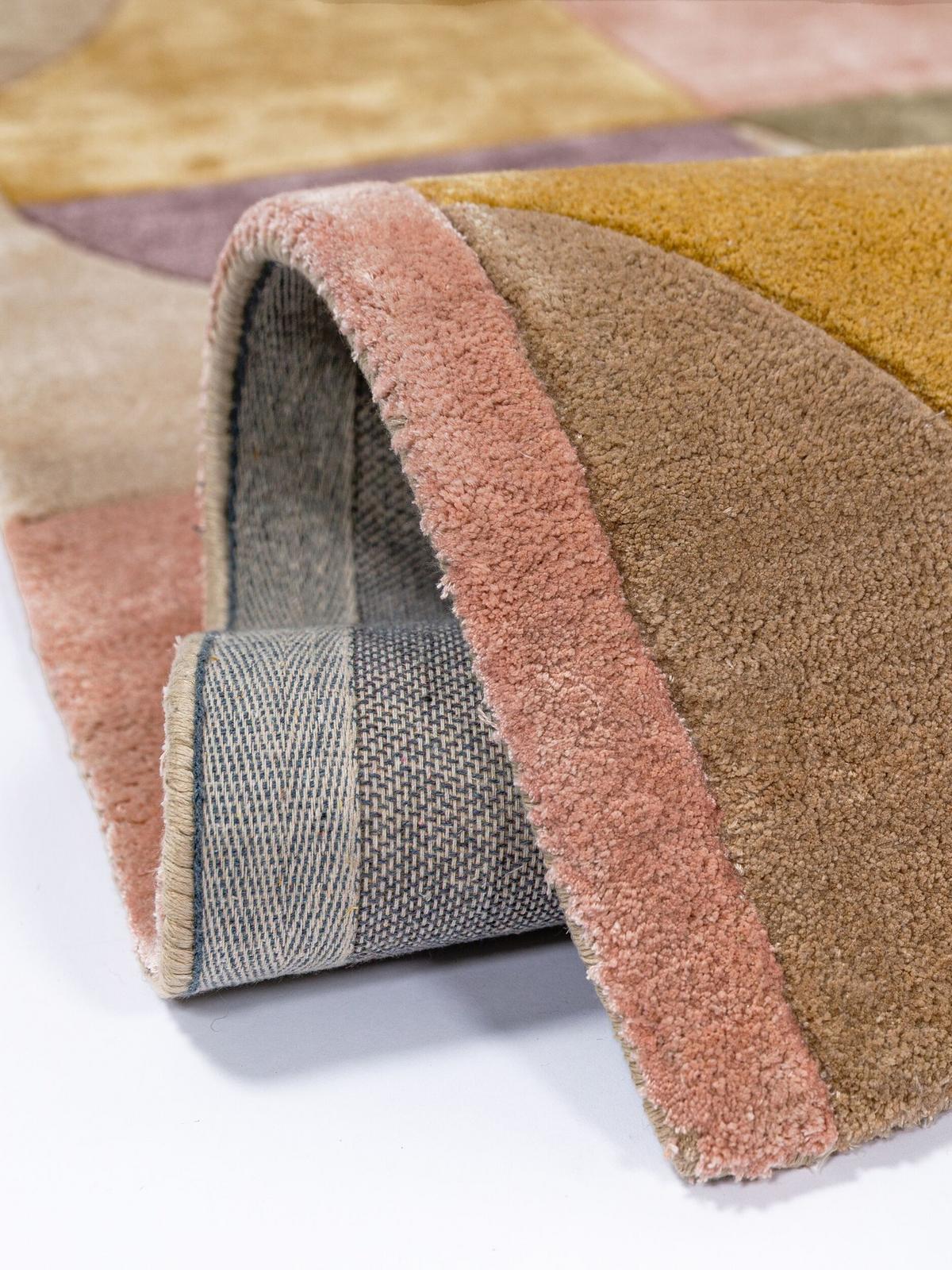 KURZFLORTEPPICH handgetuftet EVENLODE, Bogenformen, Multi, 160 x 230 cm - Multicolor, Textil (160/230cm) - KADIMA DESIGN