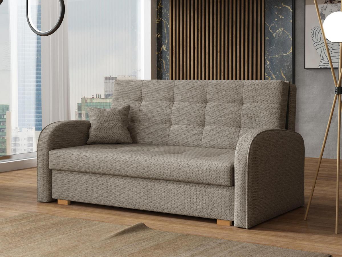 SCHLAFSOFA Viva Gold III - Naturfarben/Braun, Holz/Textil (153/85/98cm) - MIRJAN24