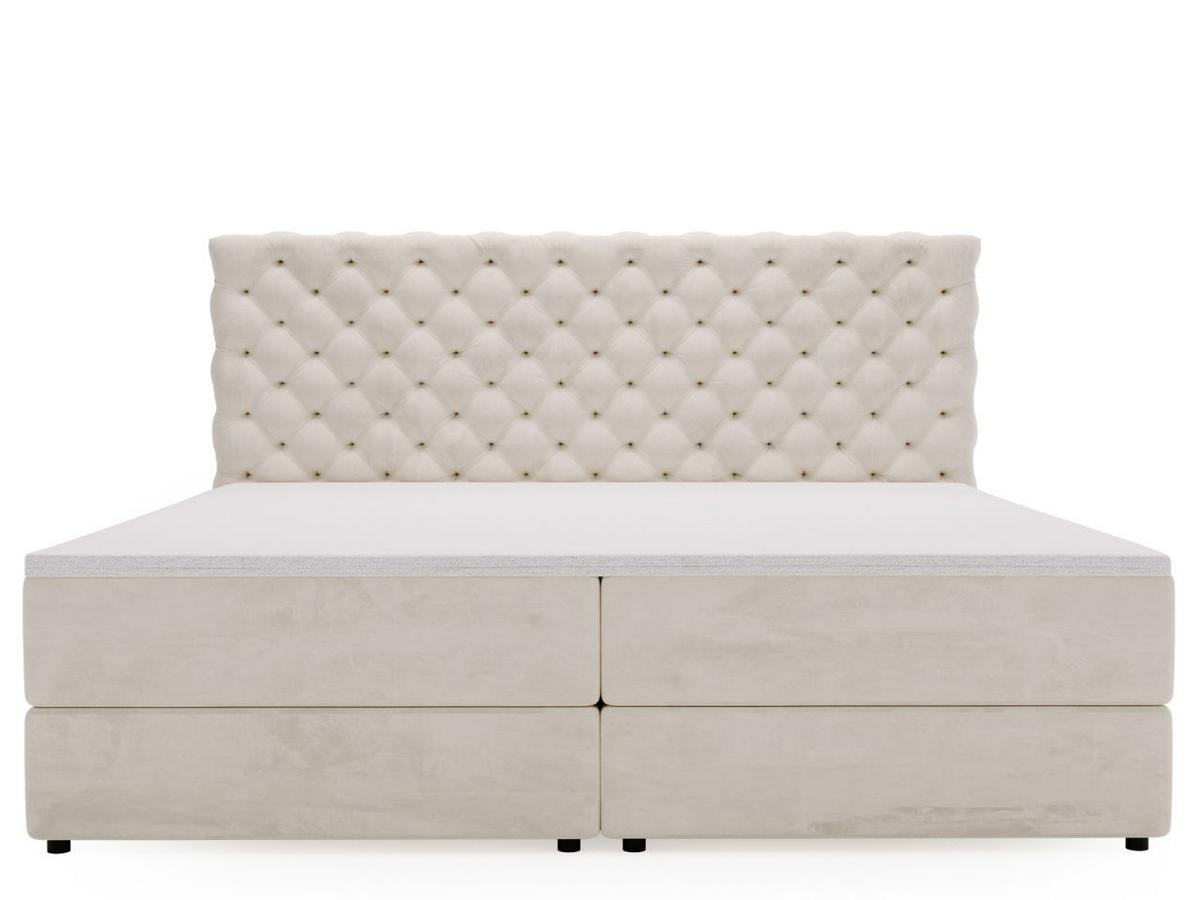 BOXBETT Bergamo 140x200 Beige - Beige/Schwarz, Holz/Textil (140/200cm) - Graingold