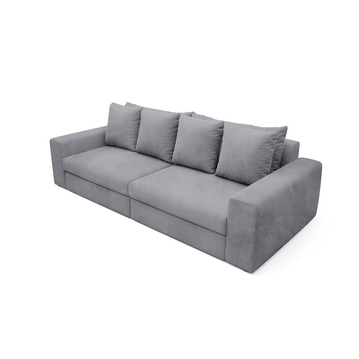 SOFA Paola 3 Sitzplätze Hellgrau - Hellgrau, Holz (272/86/120cm) - Petits-meubles