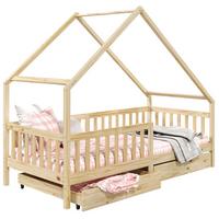 HAUSBETT ALVA 90x190 cm natur - Naturfarben, Holz (90/190cm) - IDIMEX