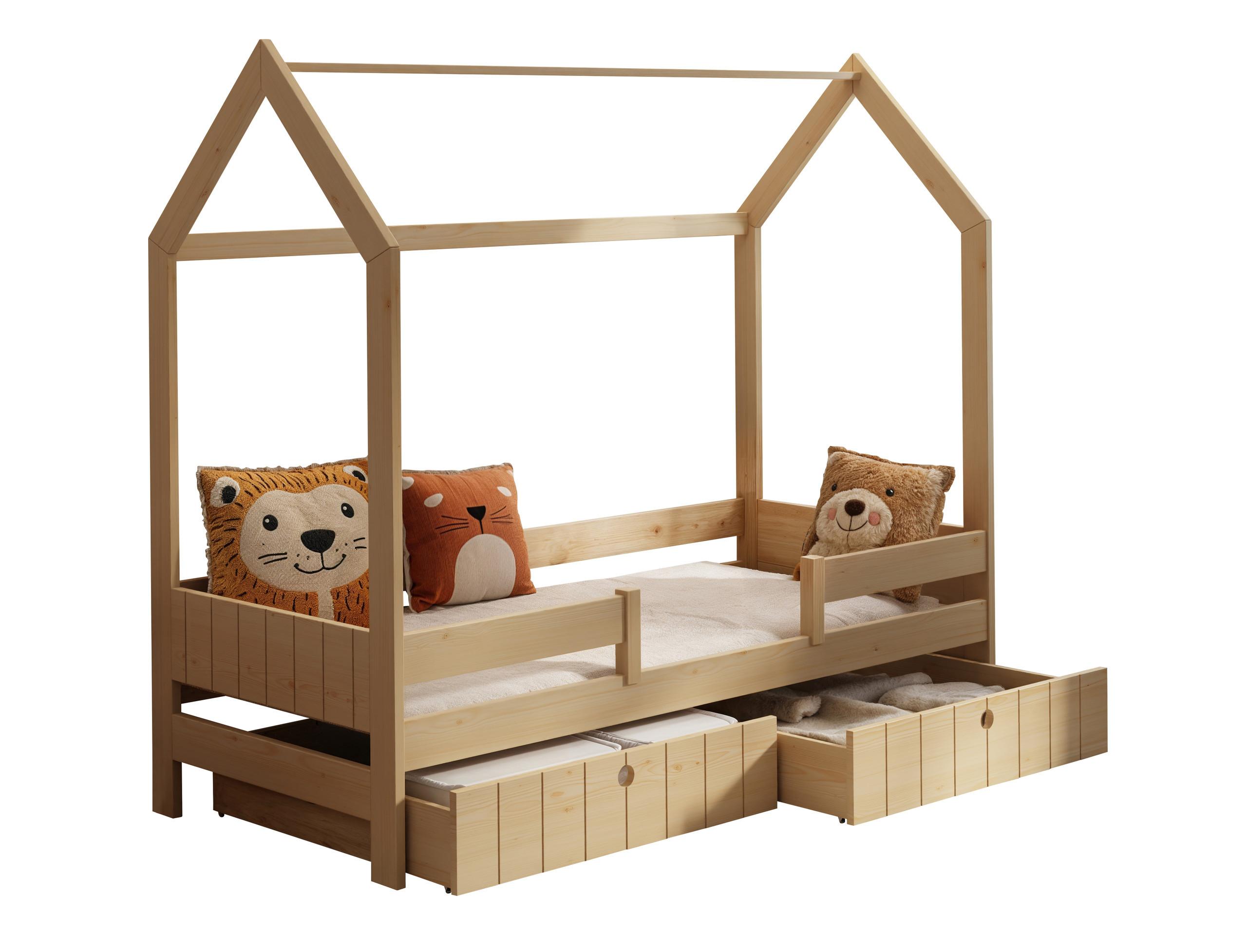 HAUSBETT Naomi - Kieferfarben, Holz (90/200cm) - MIRJAN24
