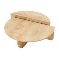 COUCHTISCH - 90 cm x 60 cm - Holz, Platte - Naturfarben Hell - ALOEVA - Naturfarben, Holz (60/90/30cm) - Vente-Unique