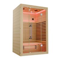 INFRAROTKABINE Trondheim120 natur mit Dual-Technologie & Hemlockholz - Naturfarben, Holz (105/190/120cm) - Artsauna