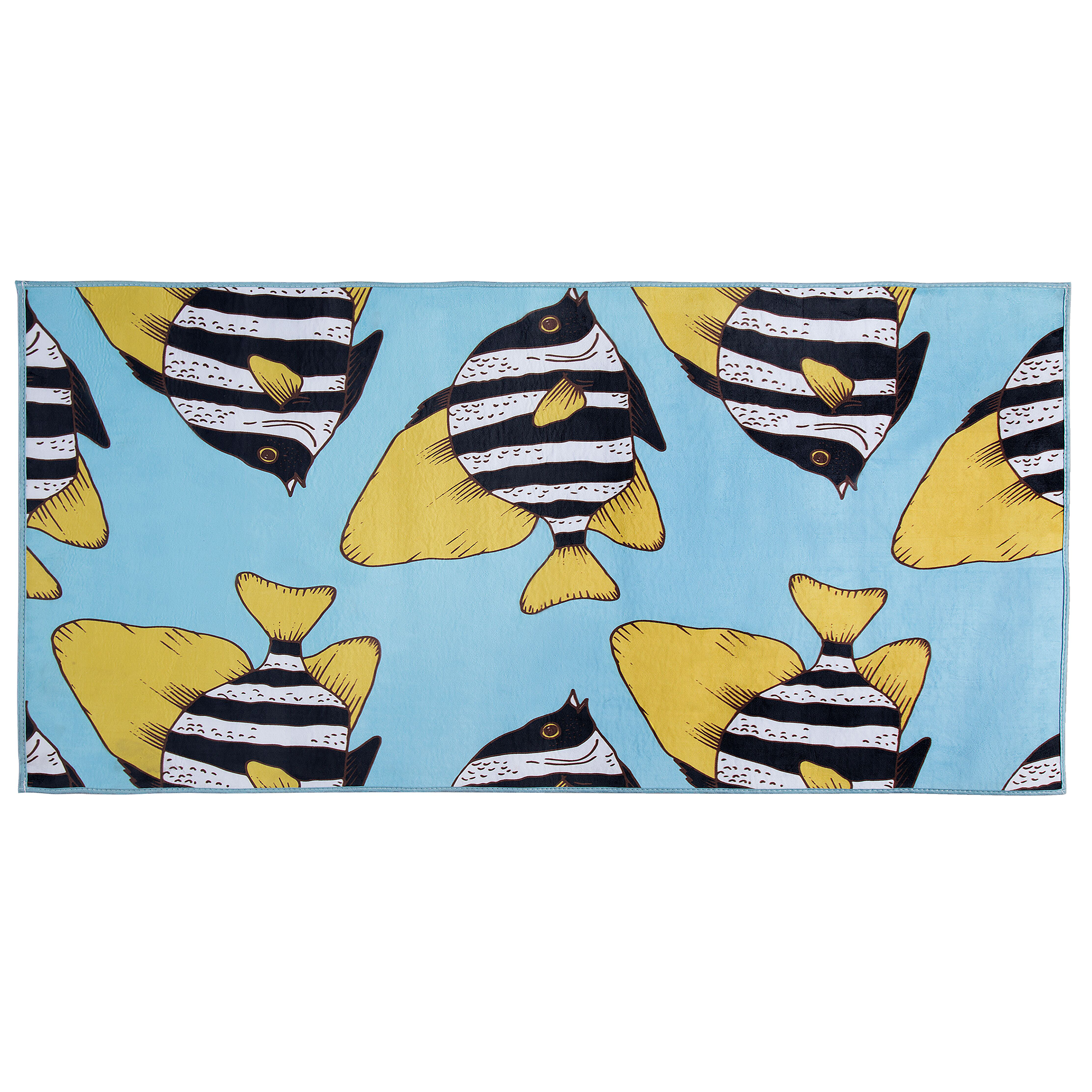 KURZFLOR-KINDERTEPPICH Fizme 140/80 cm - Blau, Kunststoff (80/140cm) - Beliani