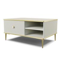 COUCHTISCH Kaschmir, Gold 90/43/60 - Kaschmir, Holzwerkstoff (60/90/43cm) - RAUMHIRSCH FURNITURE