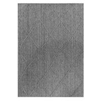 TEPPICH Outdoor IMST in Grau, im Boho-Stil, 120 x 170 cm - Grau, Textil (120/170cm) - KADIMA DESIGN