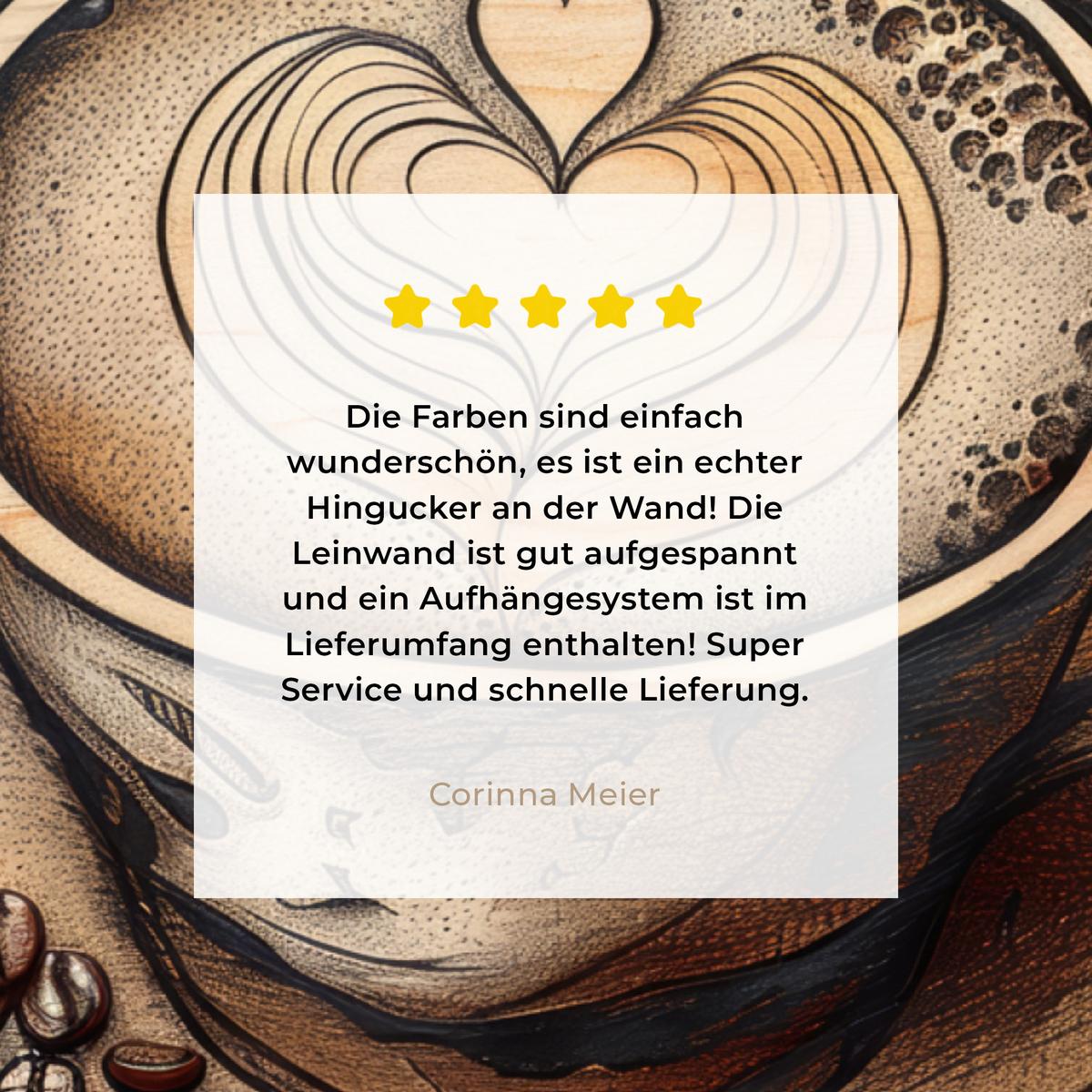LEINWANDBILD Kaffee - Vintage - Braun - Tasse - Holz Wandbild 40x30 cm - Braun, Textil (40/30cm) - MuchoWow